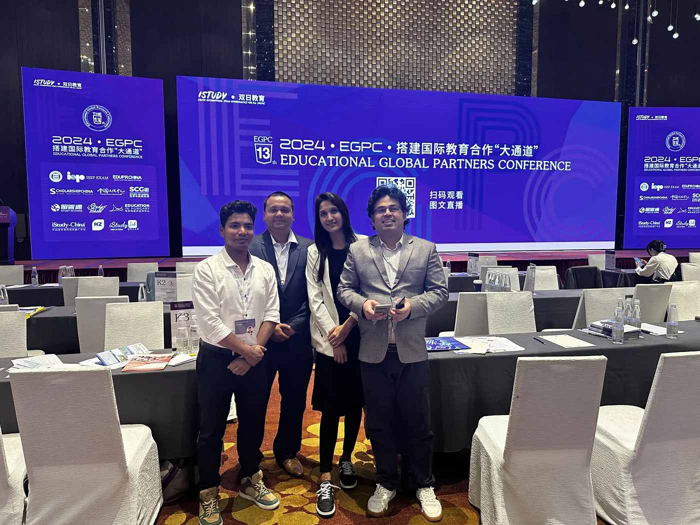 EduExpress representatives at an international education conference